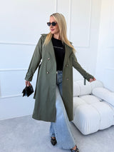 KHAKI TRENČKOT CARLY