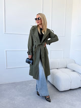 KHAKI TRENČKOT CARLY