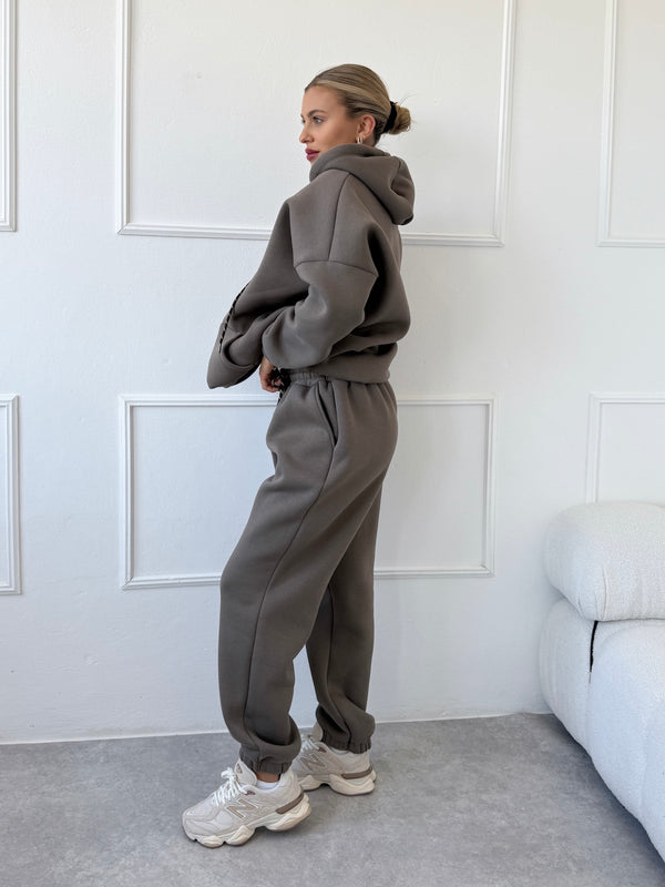 TAUPE TEPLÁKOVÉ NOHAVICE AURELIA