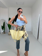 ŽLTÁ KAROVANÁ KOŠEĽA VERA