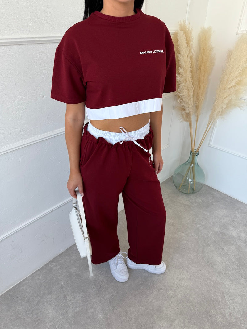 BORDOVÝ CROP TOP DREAMY