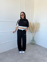ČIERNY CROP TOP DREAMY