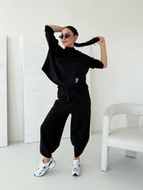 ČIERNE BAVLNENÉ TRIČKO NYANÉ