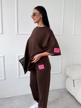 HNEDÉ OVERSIZE TRIČKO NARCIZA
