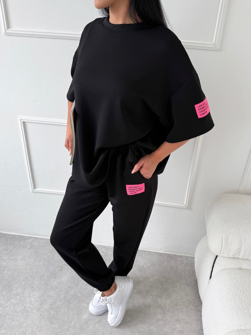 ČIERNE OVERSIZE TRIČKO NARCIZA