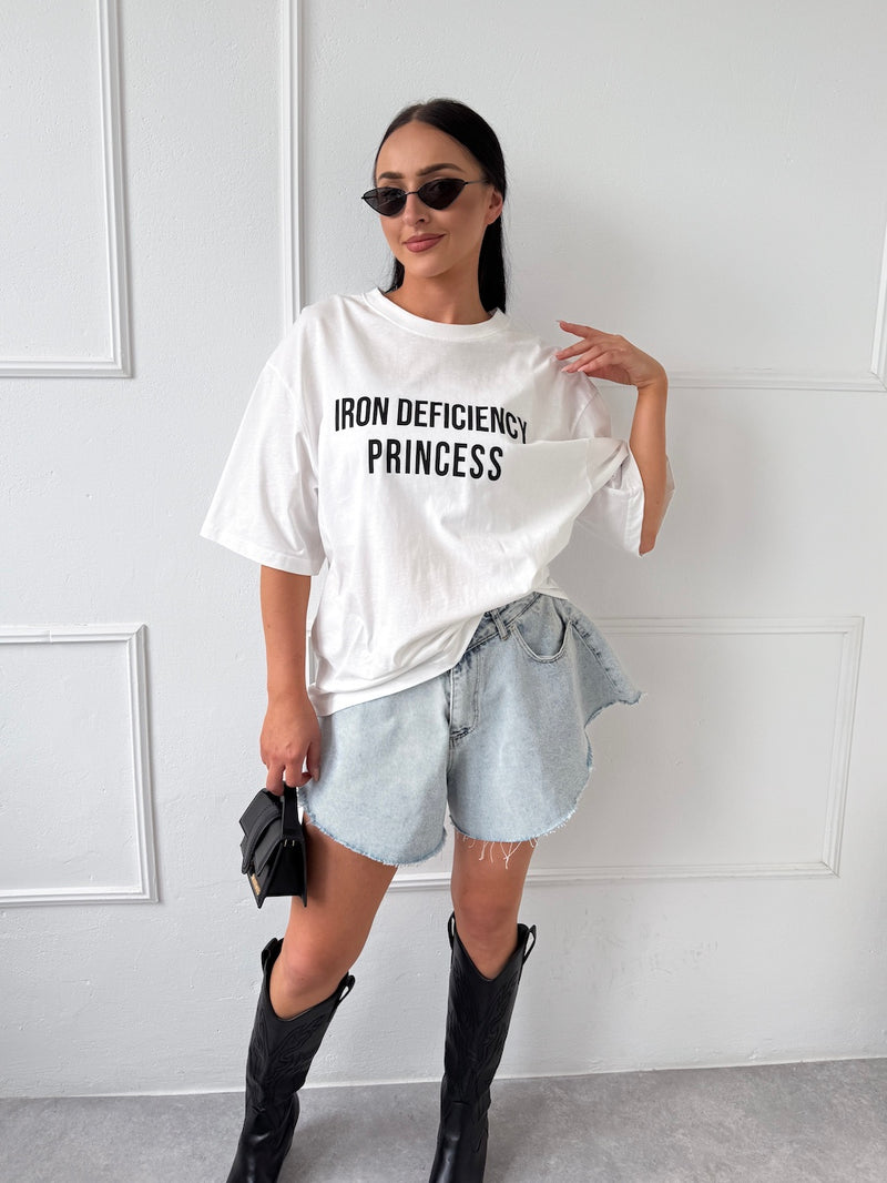 BIELE OVERSIZE TRIČKO PRINCESS