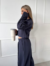 TMAVOSIVÁ MIKINA ELSSI