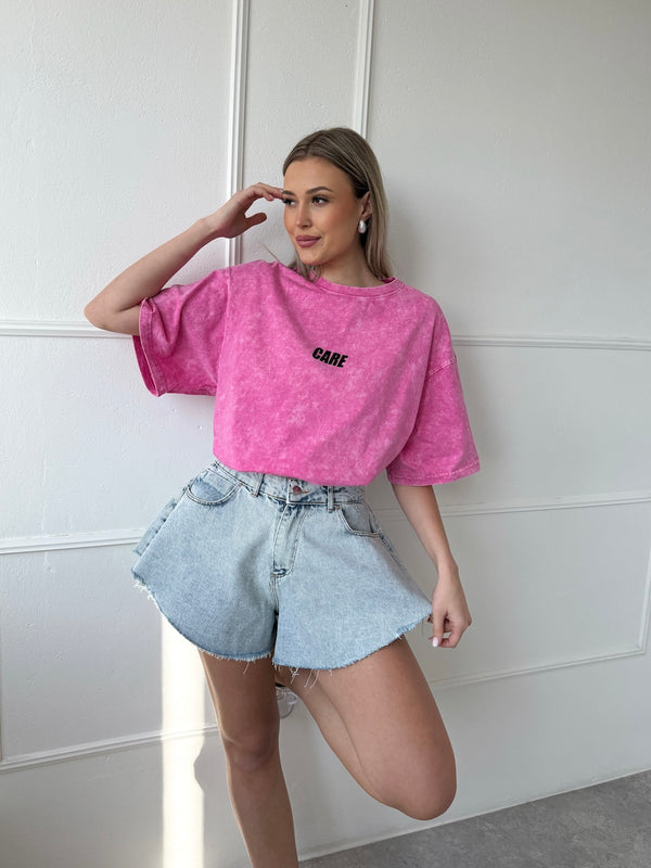 RUŽOVÉ OVERSIZE TRIČKO LILIAN