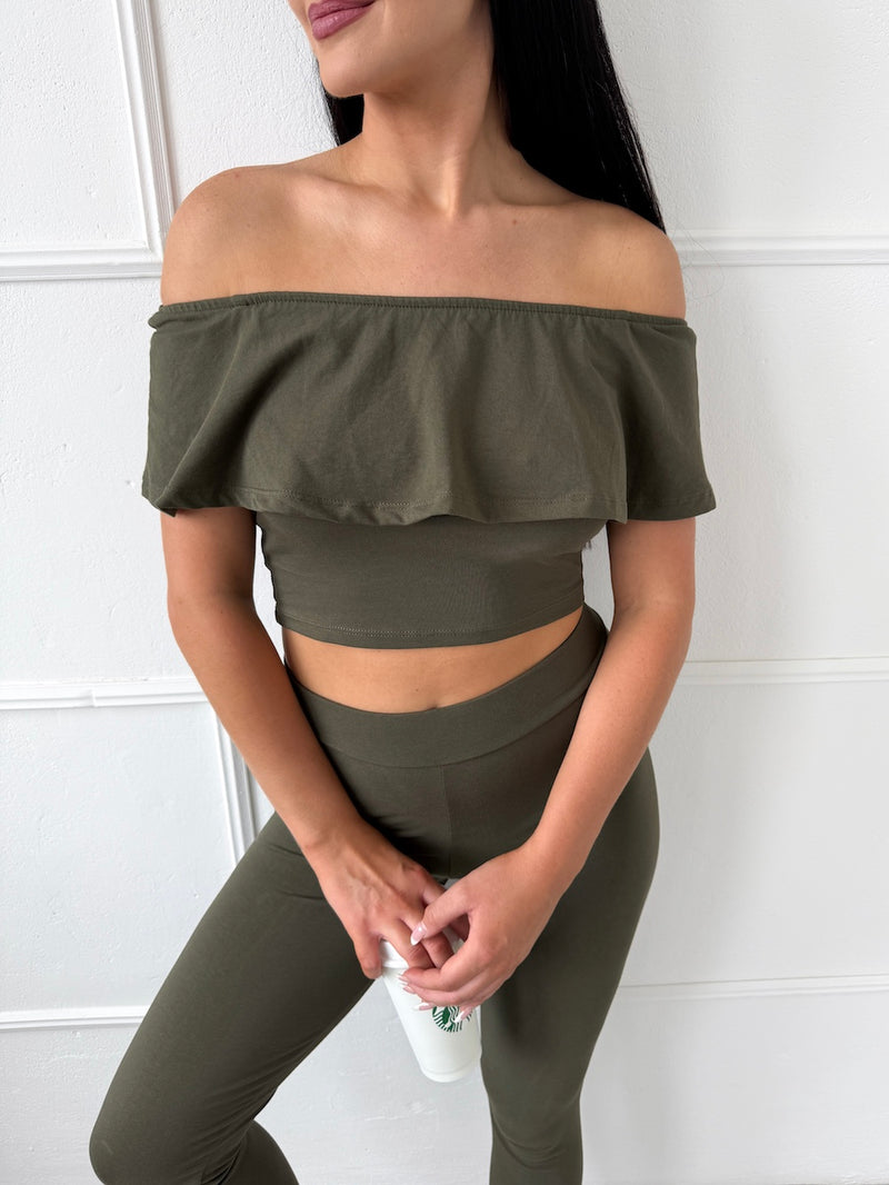 KHAKI TOP VALERY