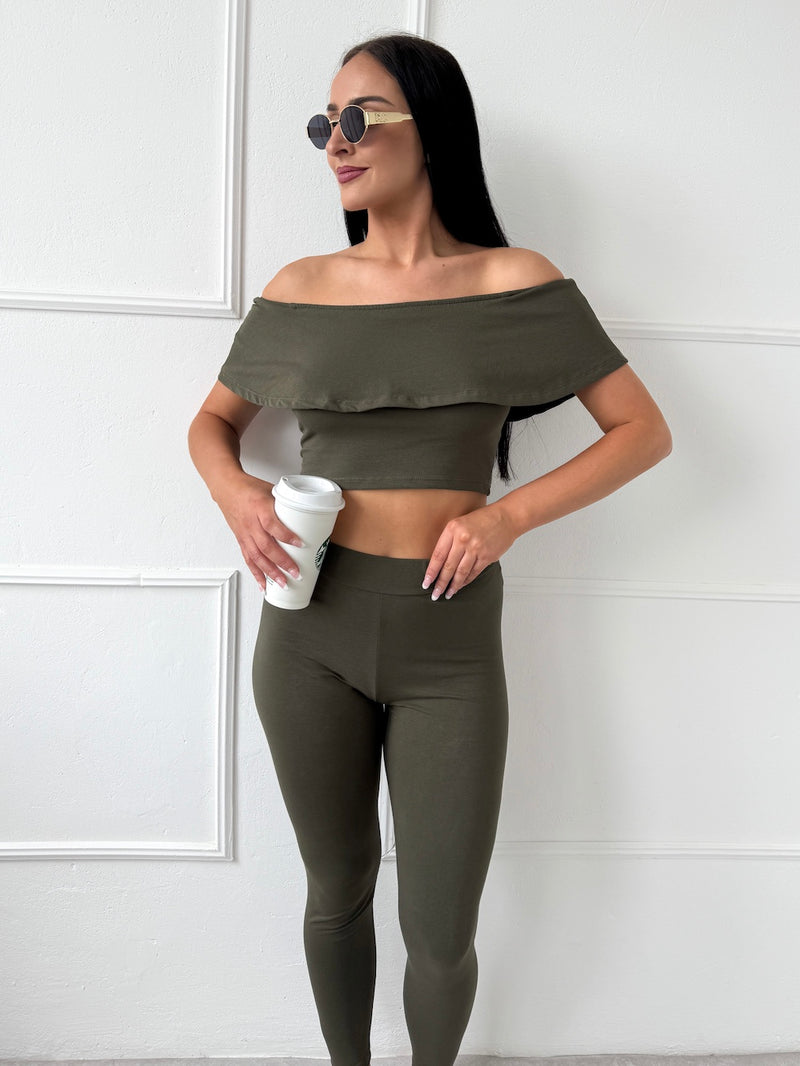 KHAKI TOP VALERY