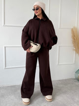 ČOKOLÁDOVÉ TEPLÁKOVÉ NOHAVICE ALEXIS