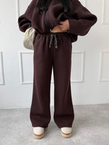 ČOKOLÁDOVÉ TEPLÁKOVÉ NOHAVICE ALEXIS