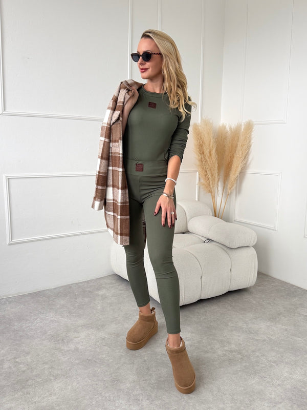 KHAKI REBROVANÉ TRIČKO MELISS